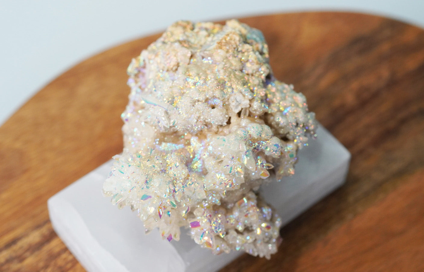 Angel Aura Cactus Quartz Cluster - crystalsbysabeads.com