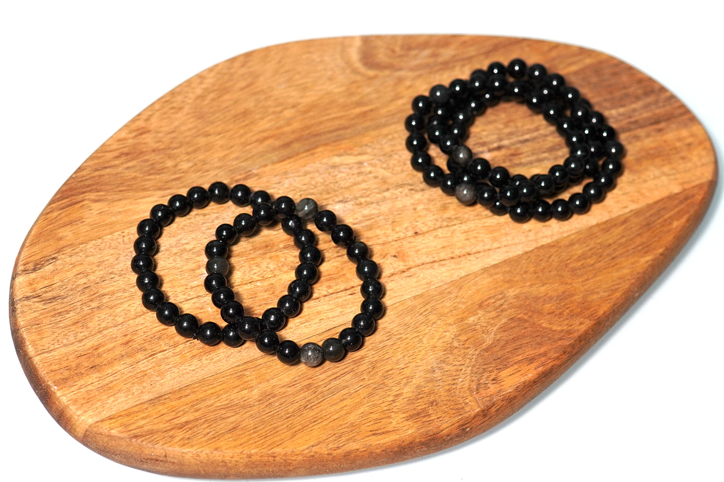 Black Obsidian Bracelet 8mm - crystalsbysabeads.com