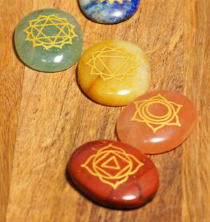 Chakra Palm Stone Kit - crystalsbysabeads.com