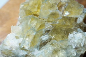 Yellowish Green Fluorite Cluster - crystalsbysabeads.com