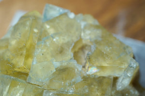 Yellowish Green Fluorite Cluster - crystalsbysabeads.com