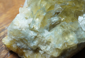 Yellowish Green Fluorite Cluster - crystalsbysabeads.com