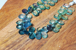 Fluorite Faceted Drop Strand - crystalsbysabeads.com