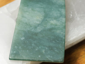 Blue Green Jadeite Flat - crystalsbysabeads.com