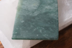 Blue Green Jadeite Flat - crystalsbysabeads.com