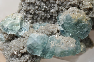 Light Blue Fluorite & Smoky Quartz - crystalsbysabeads.com