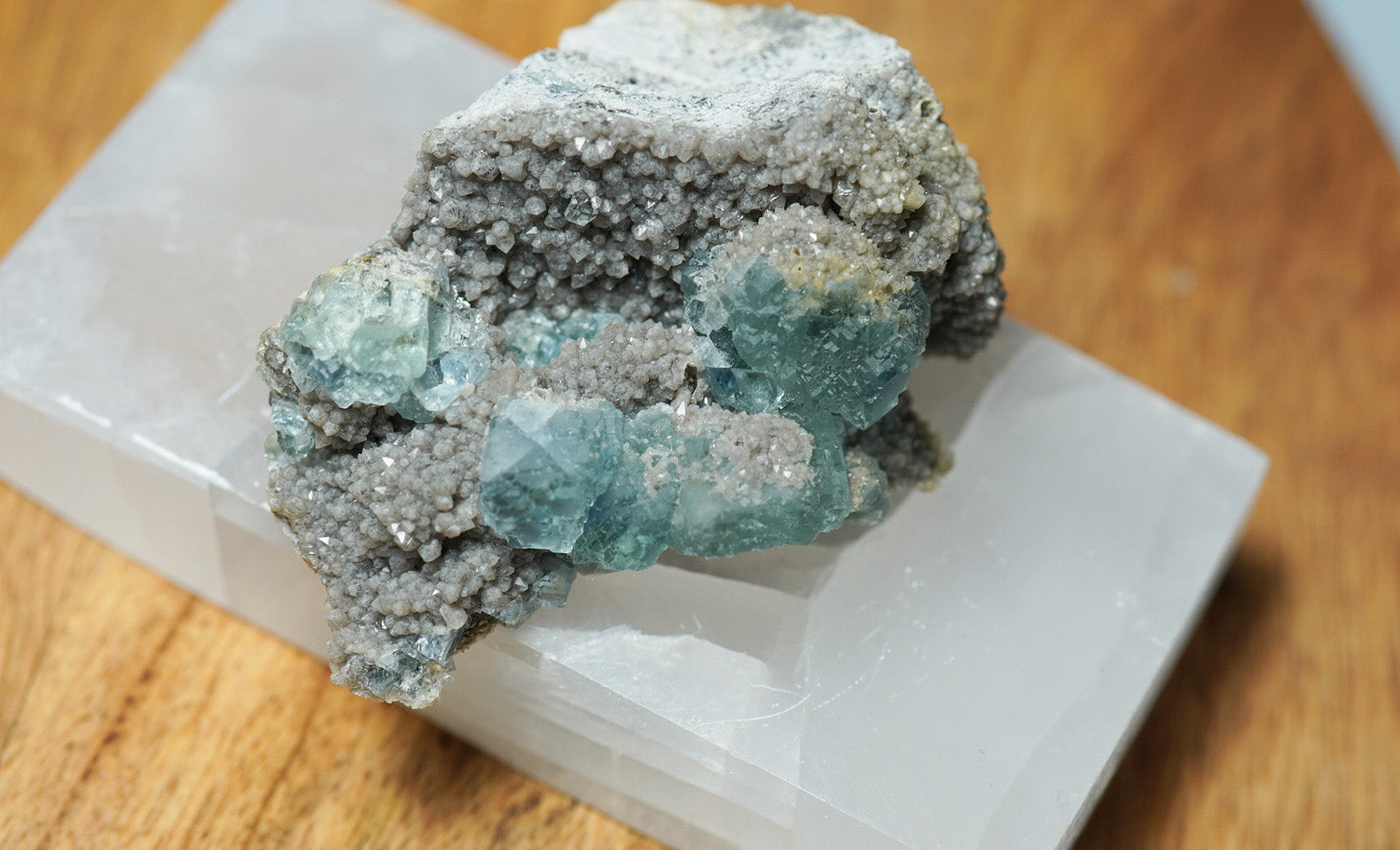 Light Blue Fluorite & Smoky Quartz - crystalsbysabeads.com