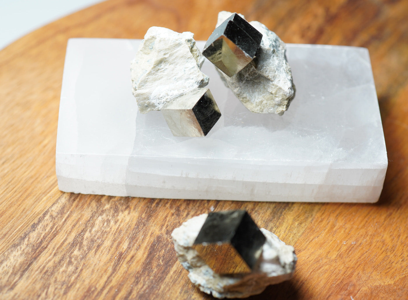 Pyrite Cube in Matrix - crystalsbysabeads.com
