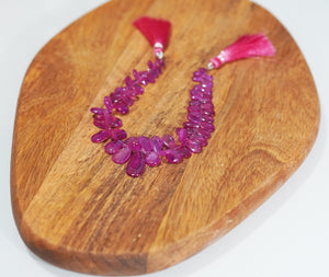 Ruby Drop Strand - crystalsbysabeads.com