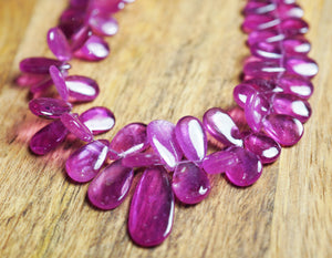 Ruby Drop Strand - crystalsbysabeads.com