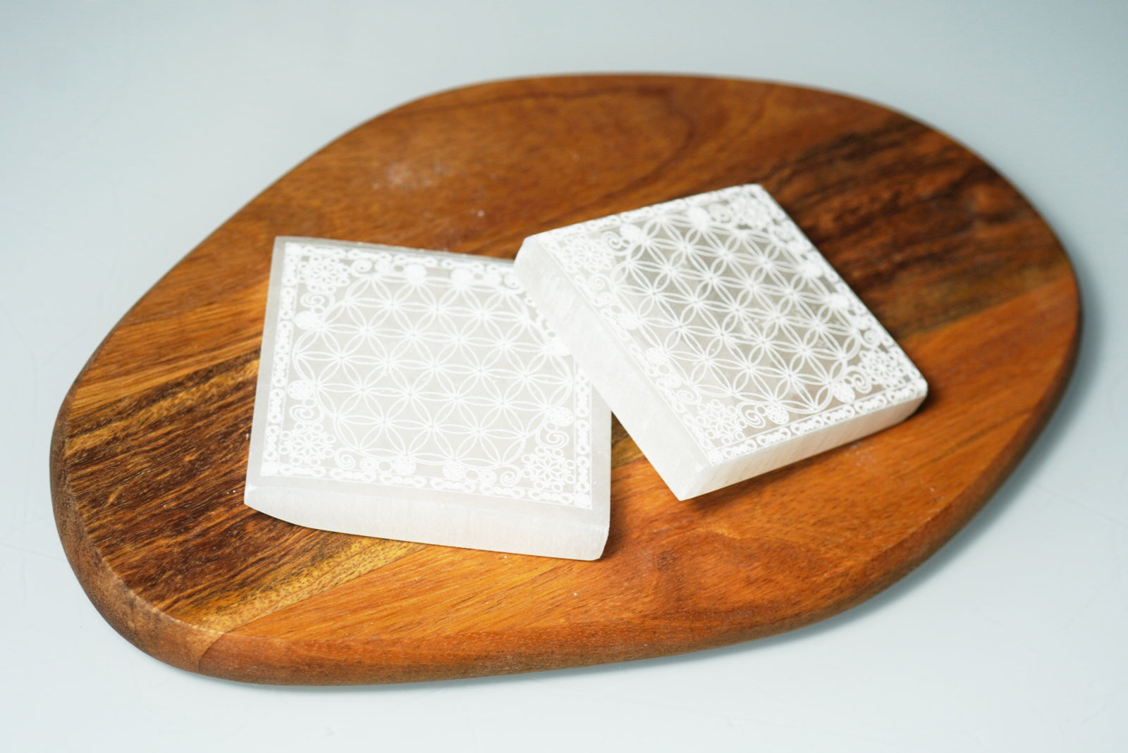 Selenite Square Charger - crystalsbysabeads.com